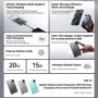 REMAX MP-5 15W PD20W 5000mAh MagSafe Power Bank sivi - slika 3