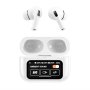 MS MOBILE DS86 ANC/ENC TWS sa LED ekranom Bluetooth bubice bele - slika 2