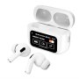 MS MOBILE DS86 ANC/ENC TWS sa LED ekranom Bluetooth bubice bele - slika 1