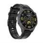 MS MOBILE DT5 Smart Watch crni (crna silikonska i braon kožna narukvica) - slika 2