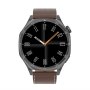MS MOBILE DT5 Smart Watch crni (crna silikonska i braon kožna narukvica) - slika 3