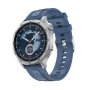 MS MOBILE DT5 Smart Watch sivi (plava silikonska i braon kožna narukvica) - slika 1