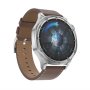 MS MOBILE DT5 Smart Watch sivi (plava silikonska i braon kožna narukvica) - slika 2