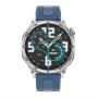 MS MOBILE DT5 Smart Watch sivi (plava silikonska i braon kožna narukvica) - slika 3