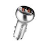 MOXOM KC-13 2xUSB QC3.0 36W Lightning Auto punjač sivi - slika 1