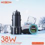 MOXOM LX-VC804 PD+QC 38W Auto punjač crni - slika 3