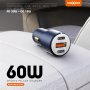 MOXOM MX-VC19 60W 3 ports Auto punjač crni - slika 5