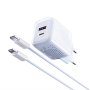MOXOM MX-HC206 18W Fast PD 20W Type C na Type C punjač plavi - slika 1