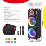 MS MOBILE Zvučnik Bluetooth NDR-1526 100W 2*15 inča sa dva mikrofona crni - slika 5