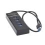 STARS SOLUTIONS USB HUB 4 porta USB 3.0 na USB 3.0 crni - slika 1