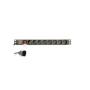 GEMBIRD EG-PDU-014-C14 C14 Produzni kabl sa zastitom 8 uticnica 10A, PDU 1U 3M - slika 1