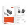 MOXOM Kućni punjač LX-HC824 60W PD Type C na Type C, Crni - slika 2