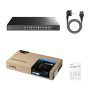 CUDY Svič 10/100/1000 26-port GS1028ES2 Light Managed PoE+ sa 2x combo porta - slika 2