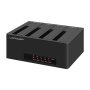 LC POWER LC-DOCK-U3-4B-V2 USB3.2 1x1 4x HDD/SSD Black doscking - slika 1