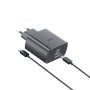 TRANYOO T-SA7C kućni punjač 45W PD sa Type C na Type C kablom 60W, crni - slika 1