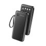 N/A Ven Dens Power Bank 10000mAh sa kablom, crni - slika 1