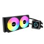 RAIDMAX LM240 ARGB ANIMATION DISPLAY crno vodeno hlađenje LM240BK - slika 1