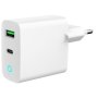 GEMBIRD GEMBIRD TA-UC-PDQC20L-W-01 Gembird punjac 20W, 2-port (USB-A+USB-C) LED, white - slika 1