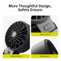 JisuLife FHL07ROBK Life7 Black Ručni ventilator - slika 4