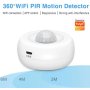 GEMBIRD GEMBIRD ZIGBEE-SMART-PIR-MS08 Gembird Tuya Smart WiFi PIR senzor detektora pokreta ljudskog tela,infracrveni - slika 4