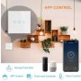 GEMBIRD GEMBIRD ZIGBEE-SMART-3 GANG-RSH-SP003-EU Gembird 3 Smart bezicna prekidaca,APP glasovna kontrola Glass Touch - slika 4