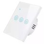 GEMBIRD GEMBIRD ZIGBEE-SMART-3 GANG-RSH-SP003-EU Gembird 3 Smart bezicna prekidaca,APP glasovna kontrola Glass Touch - slika 1
