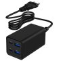GEMBIRD GEMBIRD TA-UC-2A2C-PD65-01-BK Gembird 4-port 65W GaN USB PowerDelivery brzi punjac, black - slika 1