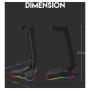 FANTECH Stalak za slusalice AC3001S RGB crveni - slika 5