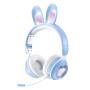 3G Bluetooth slusalice Bunny plave - slika 1
