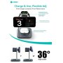 3G Coteci Wireless punjac BS-025 3u1 za mobilni telefon/slusalice/pametni sat crni - slika 3