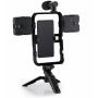 3G Mini tripod AY-49X-2 sa LED svetlima i mikrofonom crni - slika 2