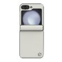 Nillkin Cam Shield Leather Case Futrola za Samsung F741B/F761B Galaxy Z Flip 6 5G/Z Flip 7 FE 5G bela - slika 1