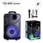 3G Bluetooth zvucnik TTD-8251 8'' - slika 1