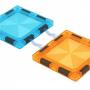 ECO TOYS Magnetni svetleci set blokova sa stazom za kuglice, 134 dela - slika 2