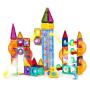 ECO TOYS Magnetni svetleci set blokova sa stazom za kuglice, 134 dela - slika 1