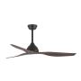 EUROLAMP Plafonski ventilator sa daljinskim upravljačem, 132 cm, 30W, tamna boja drveta - slika 1