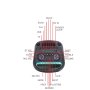 MICROLAB PT1200W karaoke zvucnik 400W, Bluetooth, LED, 11,1V/7200mAh, TWS, Aux, USB, microSD, + Mic* - slika 3