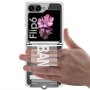 MS MOBILE CLEAR STRAP Futrola za Samsung F741B/F761B Galaxy Z Flip 6 5G/Z Flip 7 FE 5G bela (GKK case) - slika 4