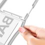 MS MOBILE CLEAR STRAP Futrola za Samsung F741B/F761B Galaxy Z Flip 6 5G/Z Flip 7 FE 5G bela (GKK case) - slika 5