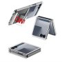 MS MOBILE CLEAR STRAP Futrola za Samsung F751B Galaxy Z Flip 7 5G bela (GKK case) - slika 2
