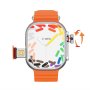 MS MOBILE WATCH ULTRA 4G Smart Watch sivi (narandžasta narukvica) - slika 2