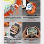 MS MOBILE WATCH ULTRA 4G Smart Watch sivi (narandžasta narukvica) - slika 5