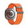 MS MOBILE DT WATCH ULTRA Smart Watch crni (narandžasta silikonska narukvica) - slika 3
