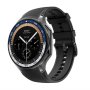MS MOBILE DT Watch X Smart Watch crni (crna silikonska i braon kožna narukvica) - slika 1