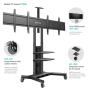 ONKRON Dual Screen VESA Panel Accessory for TS1881 Mobile TV Stand up to 90.9 kg, Black - slika 5