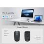 CUDY MS9923 Bezicni mis tihi 2,4GHz, opticki USB 800-1600Dpi Grey, 113mm - slika 4
