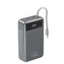 GEMBIRD PB20-PD65-LCD-01 Powerbank od 65W za brzo punjenje sa integrisanim kablovima, 20000 mAh - slika 1