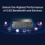 TP LINK LAN Switch TL-SG108-M2 100/1000/2500 8port - slika 4