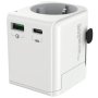 GEMBIRD Travel adapter TPA-EU1A1C20-01-W Univerzalni, sa uzemljenjem 20W - slika 2