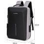GEMBIRD NCC-15-KLB022 Ranac za laptop 15,6inc 42x30x12cm, USB konektor, brava za zakljucavanje, 800g - slika 5